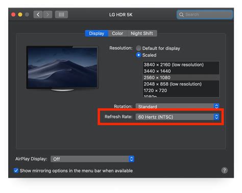 Change Display Resolution and Refresh Rate