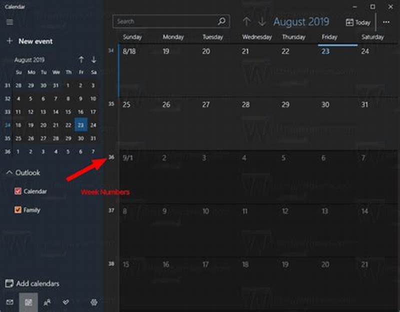 Display Week Number In Windows Calendar