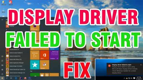 Display driver failed