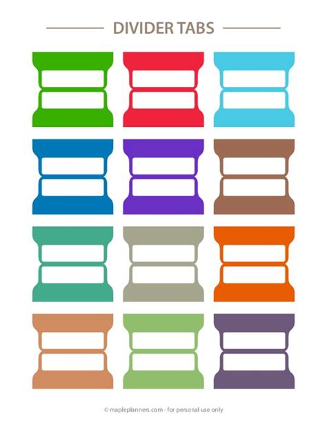 Divider Tab Template
