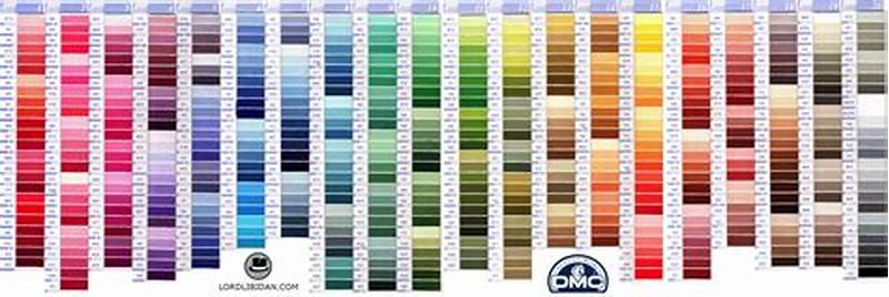 Dmc Cross Stitch Thread Color Chart