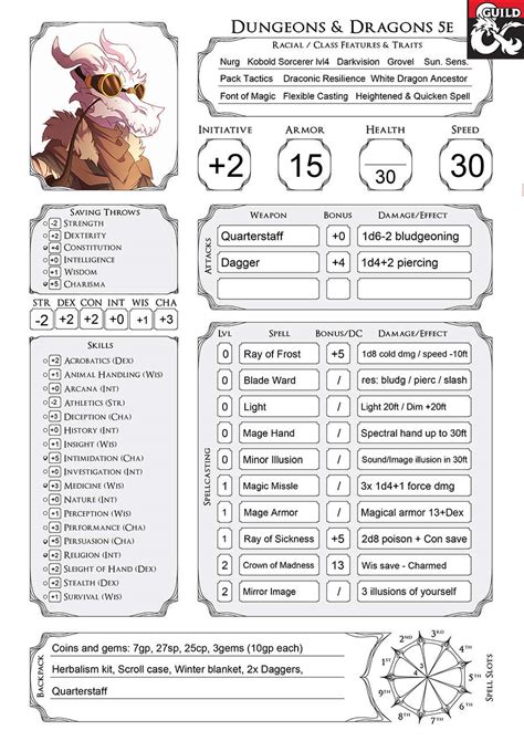 Dnd One Shot Template