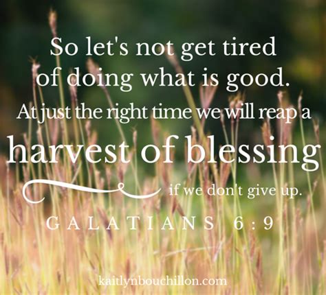 Do not get tired in doing good