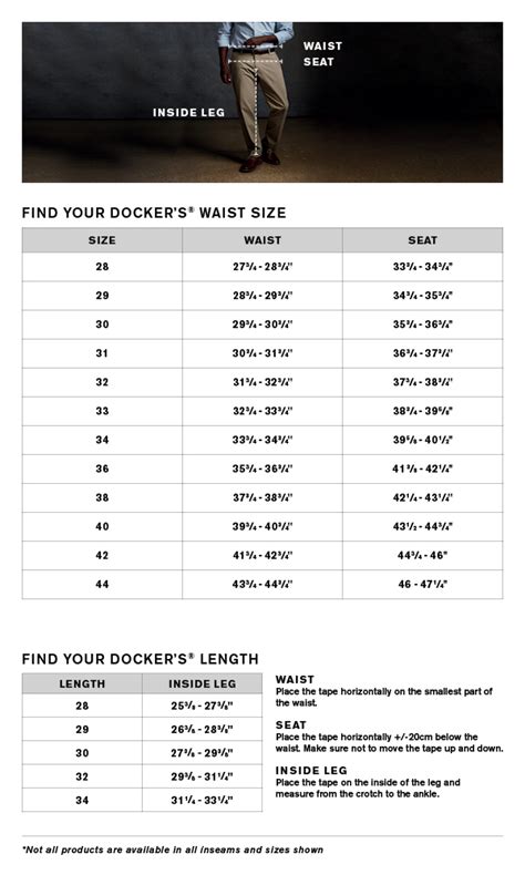 Dockers Belt Size Chart