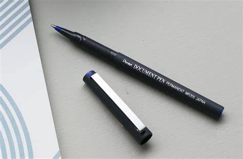 Document with a pen