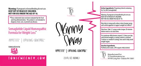 Does skinny spray work