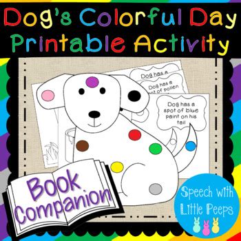Dog's Colorful Day Printable