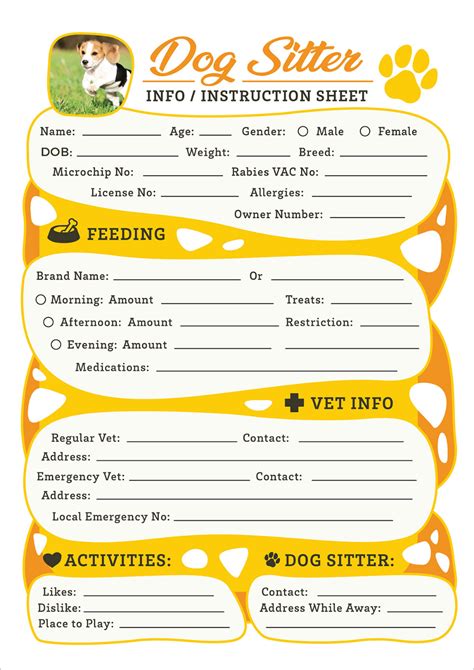 Dog Sitter Template