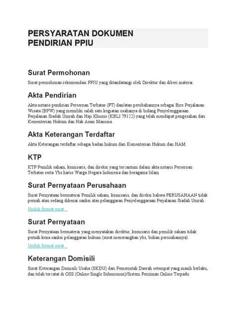Dokumen persyaratan HPL