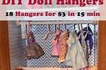 Doll Clothes Hangers DIY