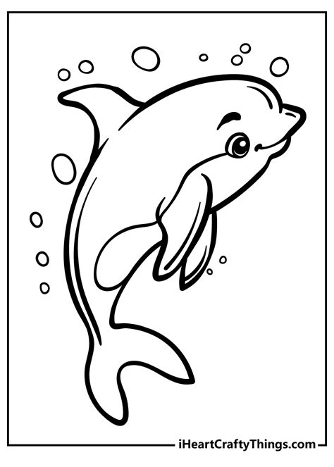 Dolphin Coloring Sheets Free Printable