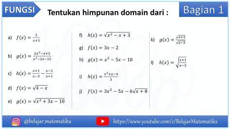 Domain Fungsi