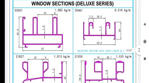 Domal Aluminium Sliding Window Section Catalogue