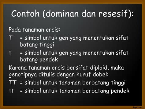 Dominan dan Resesif