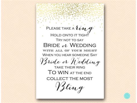 Don T Say Bride Game Free Printable