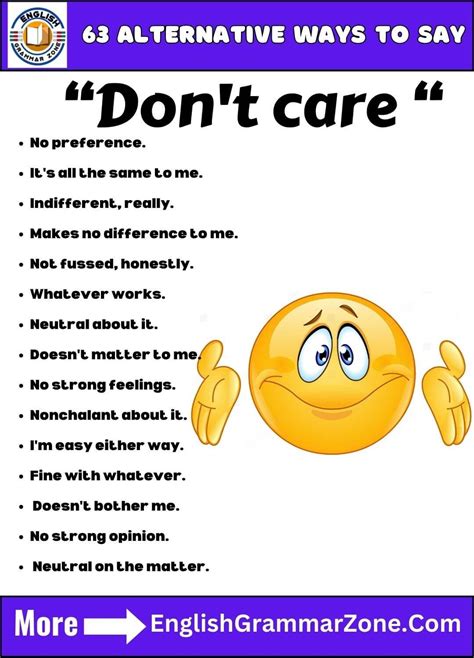 Dont Care Synonym