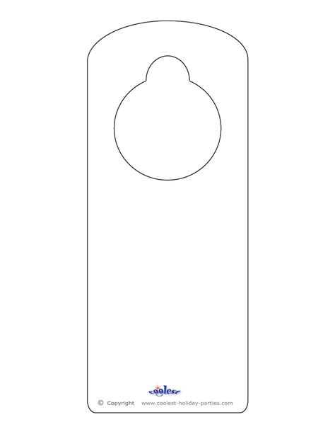 Doorknob Hanger Template