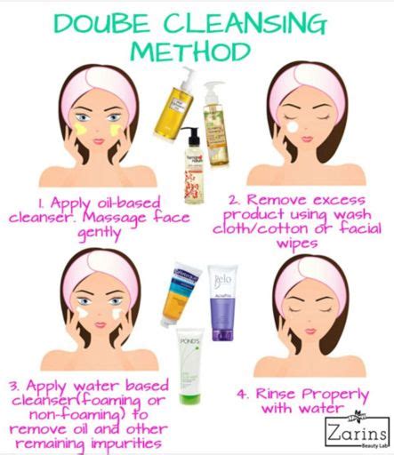 Double Cleansing Method Steps