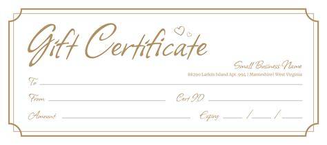 Download Gift Certificate Template Free
