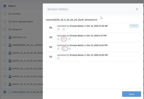 Download location and version history