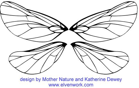 Dragonfly Wings Template