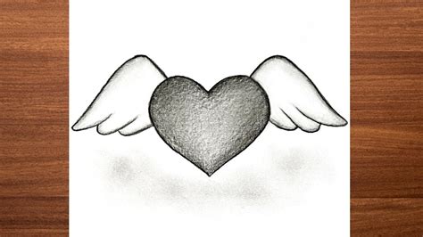 Drawing A Heart With Wings