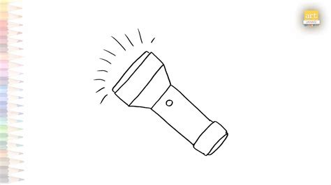 Drawing Of A Flashlight