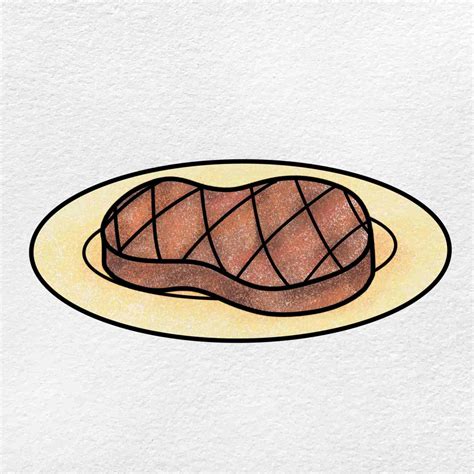 Drawing Of A Steak