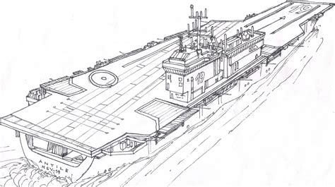 Drawing Of Aircraft Carrier