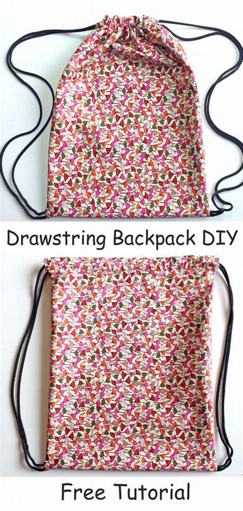 Drawstring Backpack Sewing Pattern