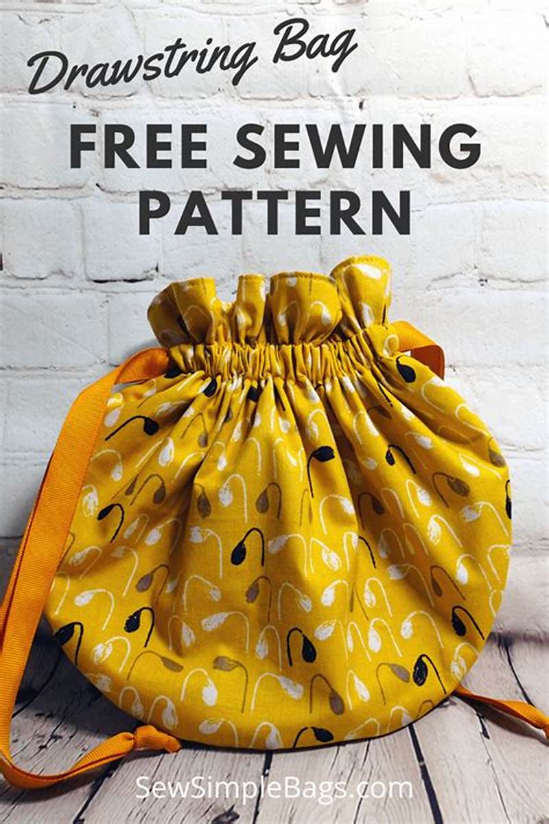 Drawstring Bag Free Pattern