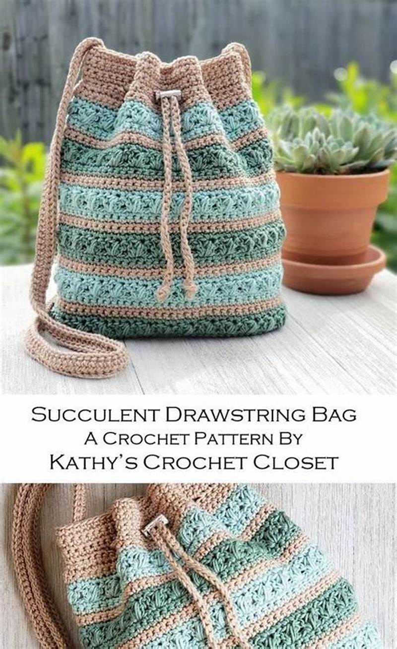 Drawstring Crochet Bag Pattern