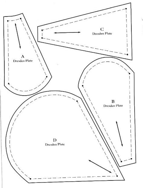 Dresden Plate Template Free