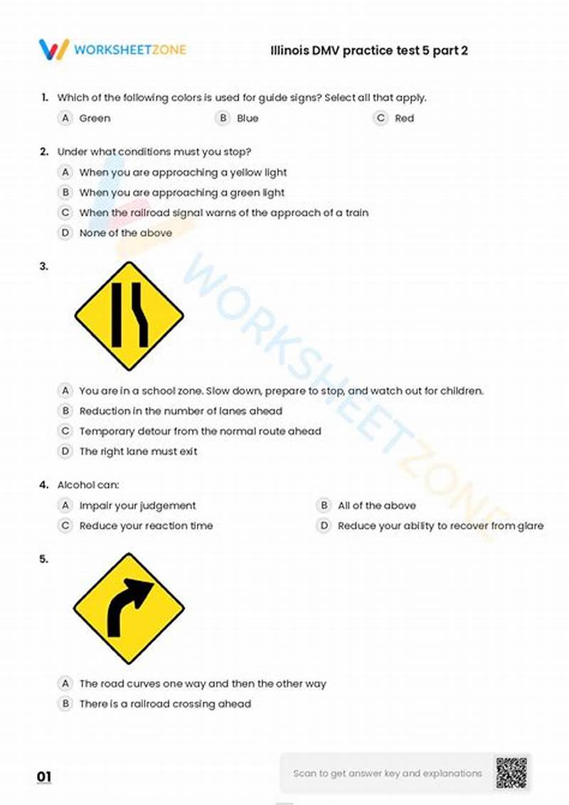 Drivers Permit Practice Test Printable