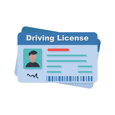 Driving license illustration