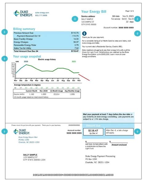 Duke Energy Bill Template