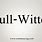 Dull-Witted
