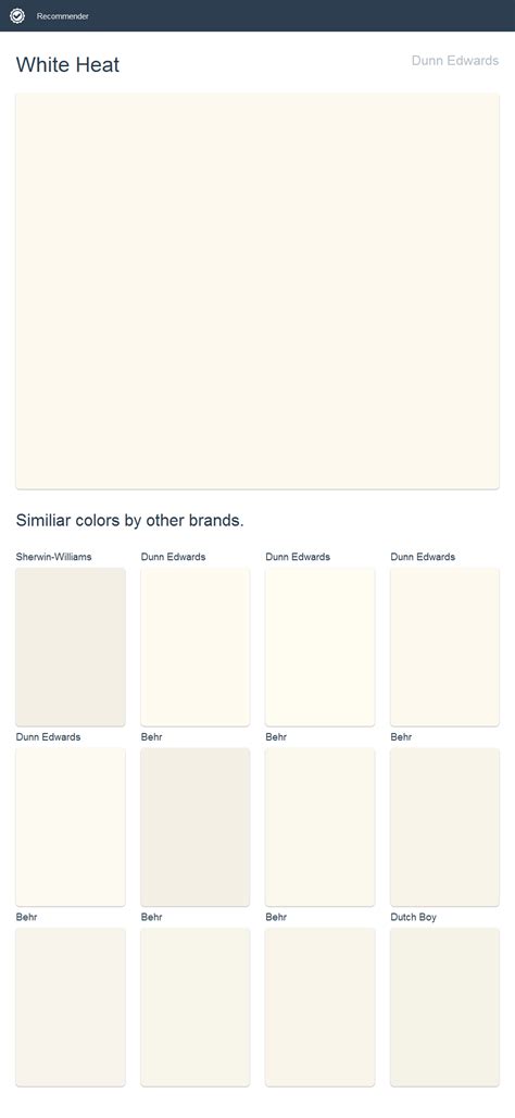 Dunn Edwards White Paint Chart