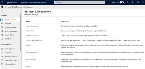 Dynamics 365 Advanced Settings