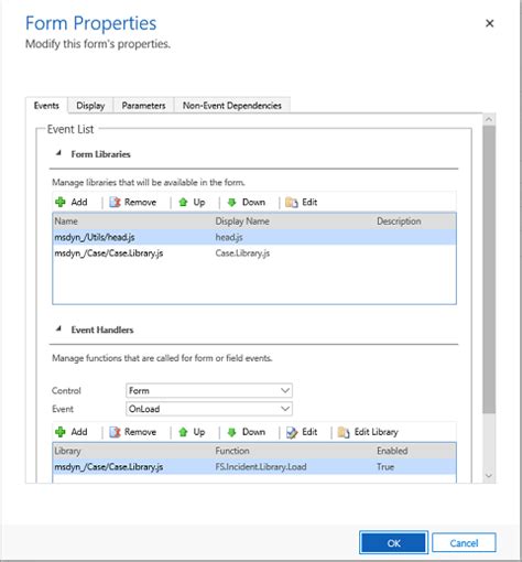 Dynamics 365 Form Properties