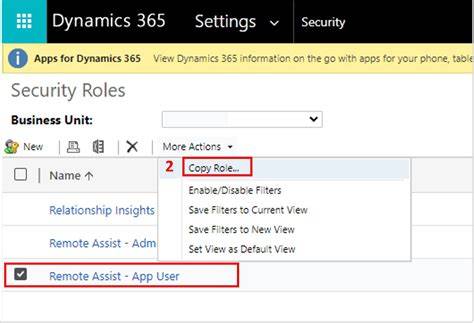 Dynamics 365 Remote Assist Assets Tab Error