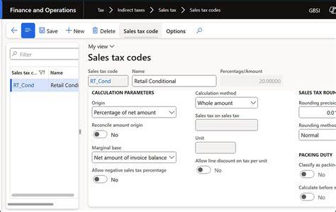Dynamics 365 Tax Calculation