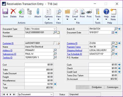 Dynamics GP Billing Entry Troubleshooting