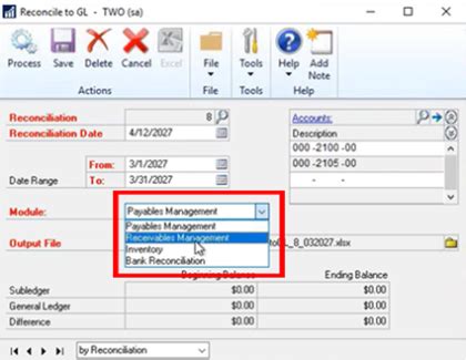 Dynamics GP Electronic Reconciliation