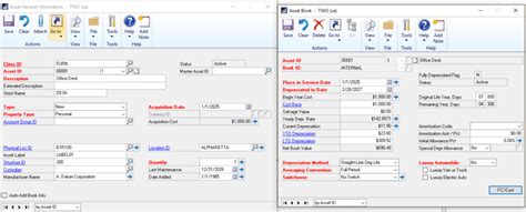 Dynamics GP Fixed Assets