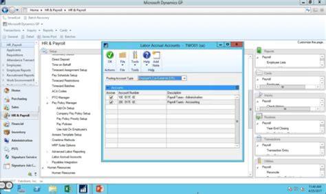 Dynamics GP HR Accruals