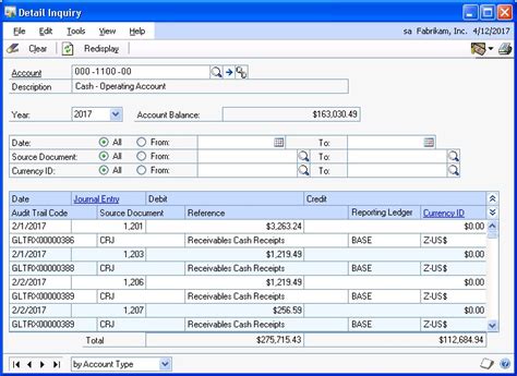 Dynamics GP Management Reporter General Ledger