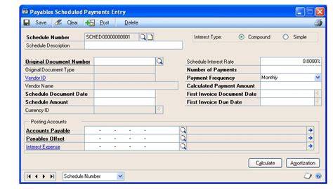 Dynamics GP Payables Management