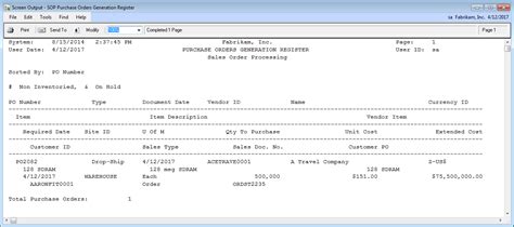 Dynamics GP SOP Form Customization