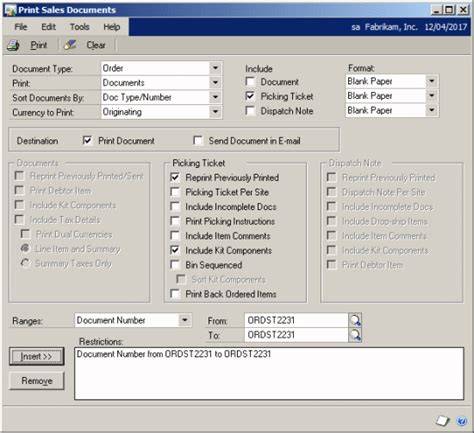 Dynamics GP Word Template